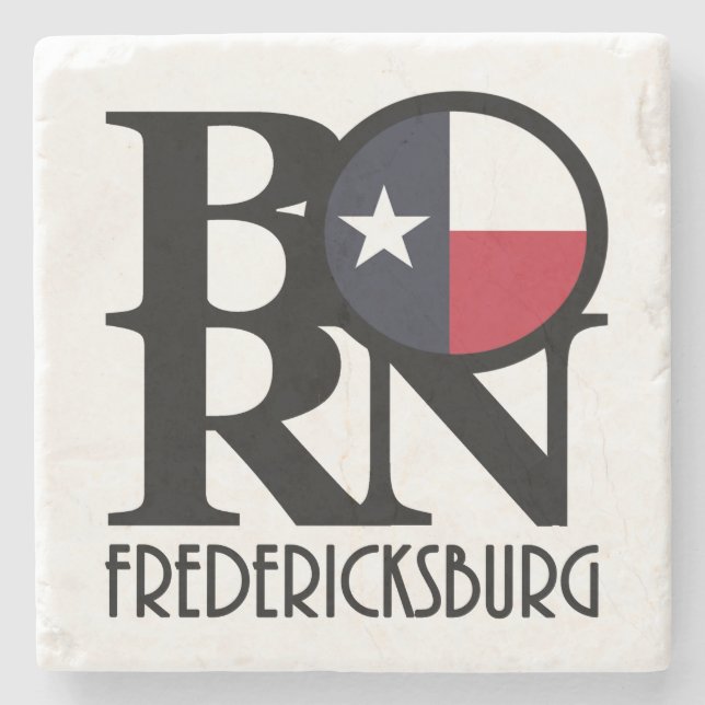 BORN Fredericksburg Texas Stone Coaster (Front)