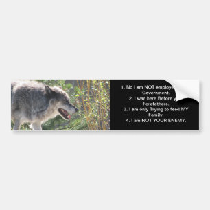 BORN FREE BUMPER STICKER