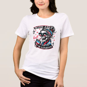 Born Free But Now I'm Expensive 4th of July Tri-Blend Shirt
