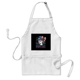 Born Free But Now I'm Expensive USA Flag Standard Apron