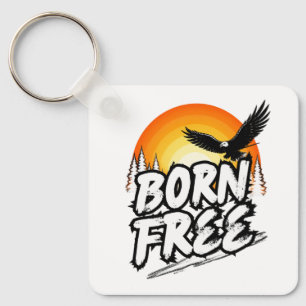 Born Free Eagle Keychain