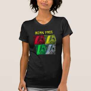 Born Free, OPL rasta colour - Ladies'... 4 Lori :) T-Shirt