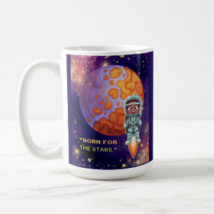 Born from the stars, astronaut coffee mug