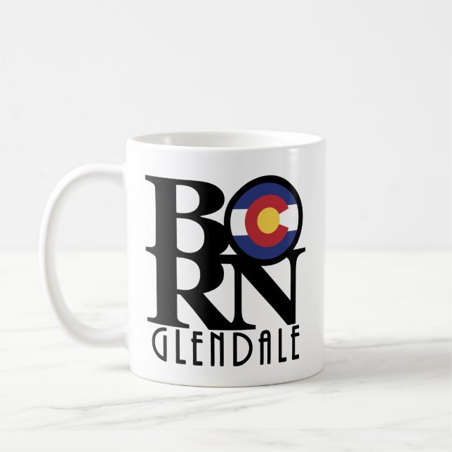 BORN Glendale CO 11oz Coffee Mug (Left)