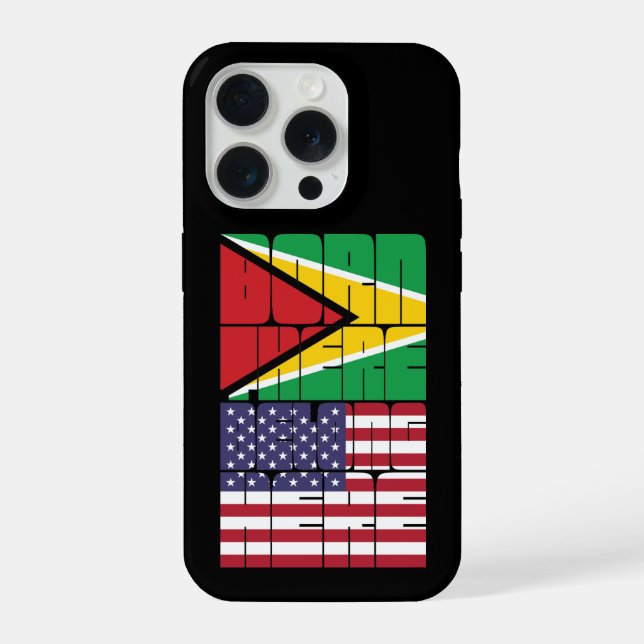 Born Guyana Belong American iPhone Case (Back)