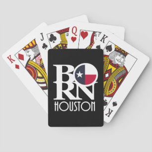 BORN Houston Texas Playing Cards