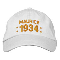 Born in 1934 or Any Year 80th Birthday W05A WHITE
