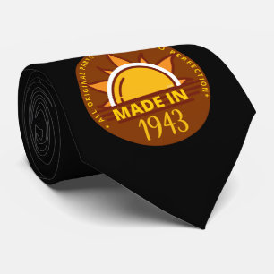 BORN IN 1943 funny birthday gift                   Tie