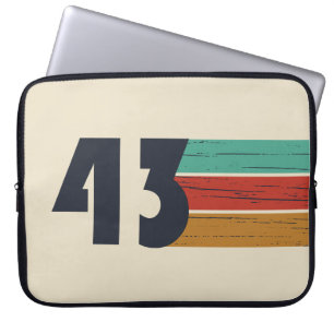 Born in 1943 vintage birthday gift laptop sleeve