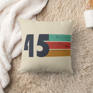 Born in 1945 vintage birthday gift cushion