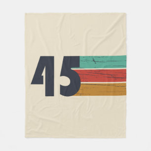 Born in 1945 vintage birthday gift fleece blanket