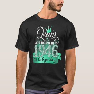 Born in 1946 I Black Turquoise Party Outfit & Acce T-Shirt