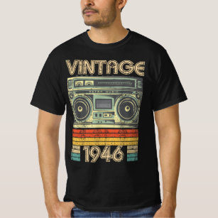 Born In 1946 Radio Retro, 1946 Birthday Gift T-Shirt