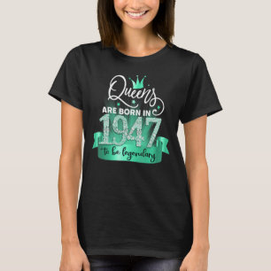 Born in 1947 I Black Turquoise Party Outfit & Acce T-Shirt