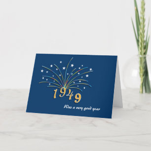 Born in 1949 Birthday Greeting Card