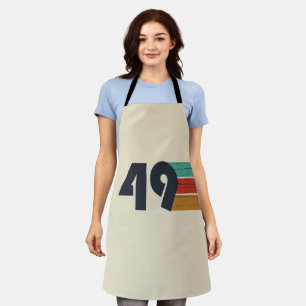 born in 1949 vintage birthday apron