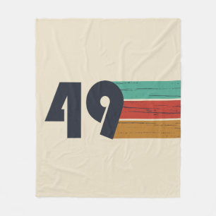 born in 1949 vintage birthday fleece blanket