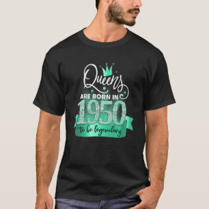 Born in 1950 I Black Turquoise Party Outfit & Acce T-Shirt