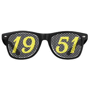 Born in 1951 75th birthday fun shades sunglasses