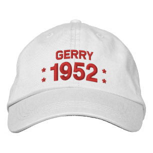 Born in 1952 or Any Year 65th Birthday W03C WHITE Embroidered Hat