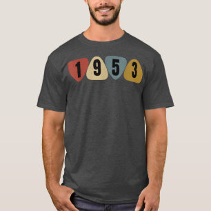 Born In 1953 Guitarist Guitar Pick Music Birthday  T-Shirt