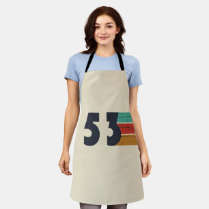 Born in 1953 vintage style birthday gift apron