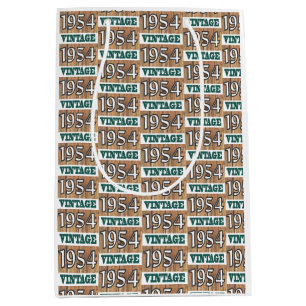 Born in 1954 medium gift bag