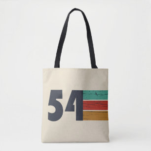 born in 1954 vintage 70th birthday gift tote bag
