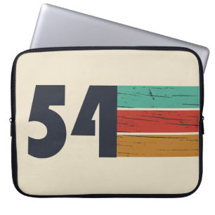 born in 1954 vintage birthday laptop sleeve
