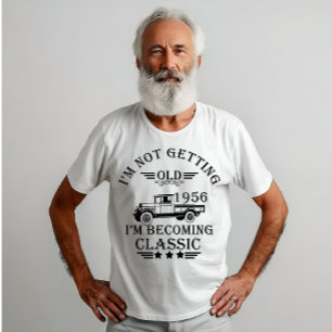 Born in 1956 vintage birthday mens gift T-Shirt