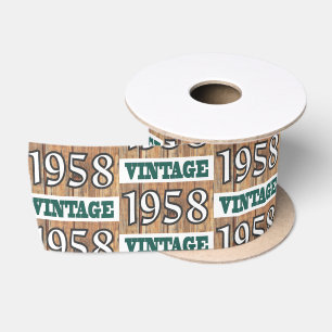 Born in 1958 satin ribbon