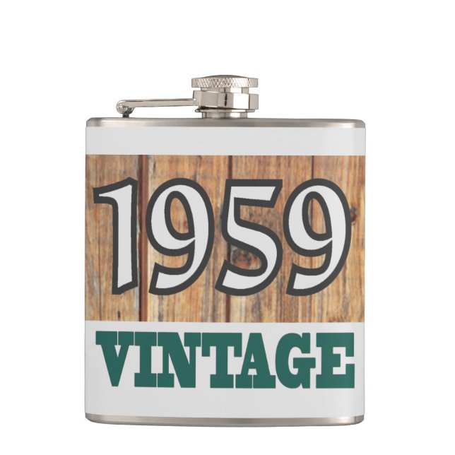 Born in 1959 flask (Front)