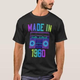 Born In 1960 Vintage Retro 60 Years Old 60Th Birth T-Shirt