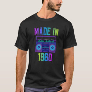 Born In 1960 Vintage Retro 60 Years Old 60Th Birth T-Shirt
