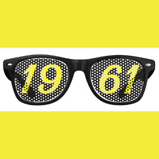 Born in 1961 65th birthday fun shades sunglasses