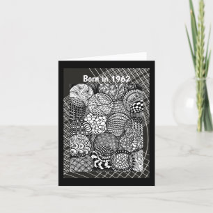 Born in 1962 Birthday fun facts Card