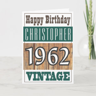 Born in 1962 Greetings Card