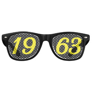 Born in 1963 63rd birthday fun shades sunglasses