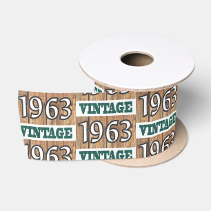 Born in 1963 satin ribbon