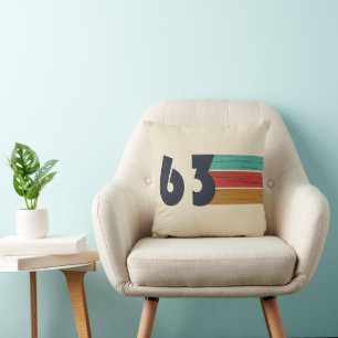 born in 1963 vintage birthday gift cushion