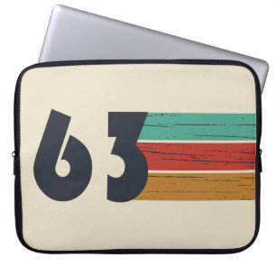 born in 1963 vintage birthday gift laptop sleeve