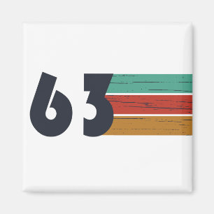 born in 1963 vintage birthday gift magnet