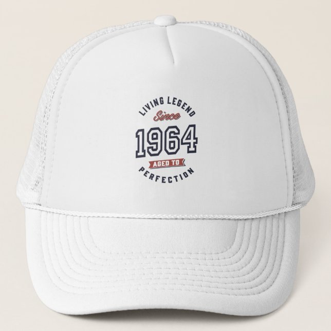 Born in 1964 Birthday Trucker Hat (Front)