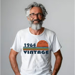 Born in 1964 vintage 60th birthday T-Shirt<br><div class="desc">You can add some originality to your wardrobe collection with this vintage classic birthday graphic design with awesome typography font lettering, It is a great gift for men, women, husbands, wife, girlfriend, and a boyfriend who will love this one-of-a-kind artwork. The best amazing and funny holiday present for your happy...</div>