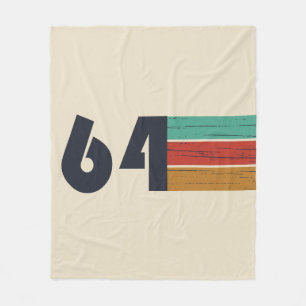 Born in 1964 vintage birthday gift fleece blanket
