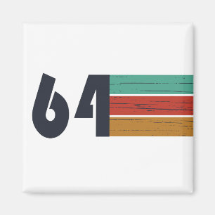 born in 1964 vintage birthday magnet