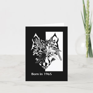 Born in 1965 Birthday Fun Facts  Card