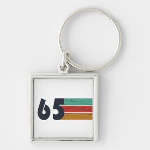 Born in 1965 vintage birthday gift key ring