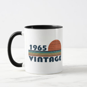 Born in 1965 vintage birthday gift mug