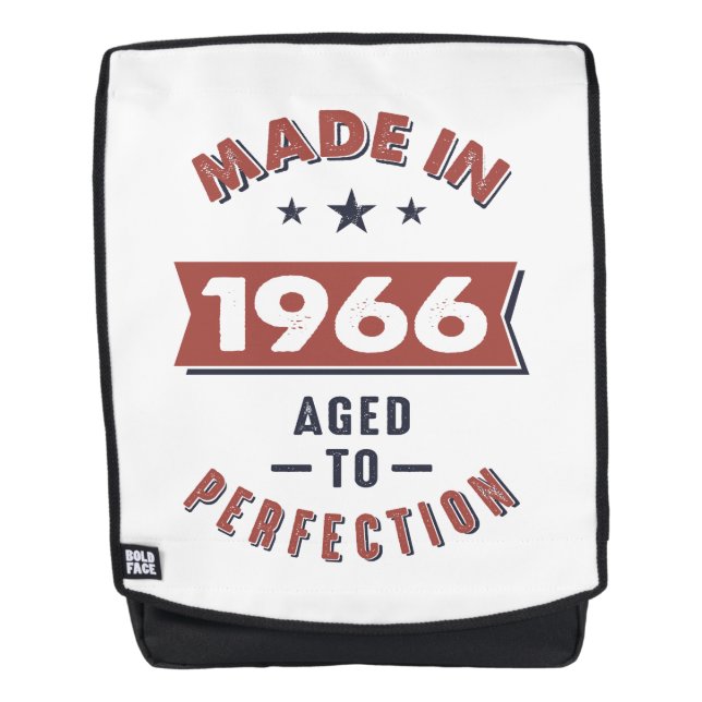 Born in 1966 Birthday Backpack (Front)